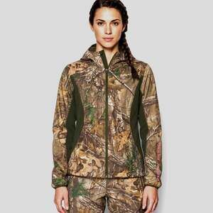 UNDER ARMOUR Half Zip Pullover Scent Control Camo Hunting Jacket Hoodie Medium